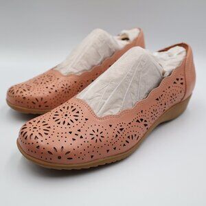 Cobb Hill Rory Dusty Rose Leather Slip On Flats Shoes 9.5